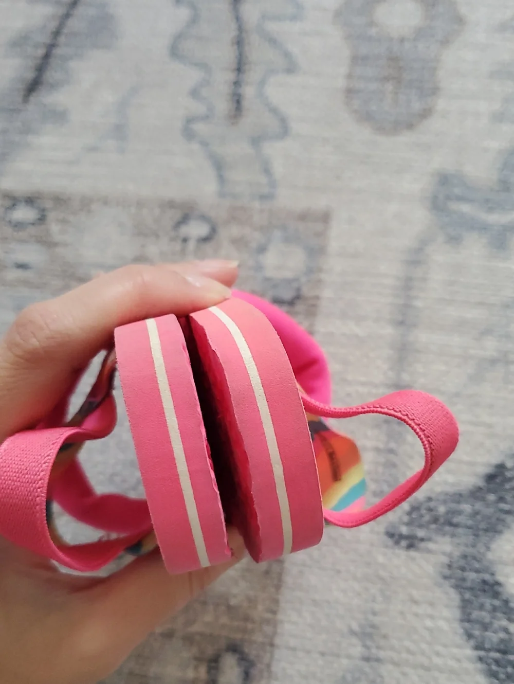 UGG Zuma Sling Baby Girls Sandals Taffy Pink Sz6/7